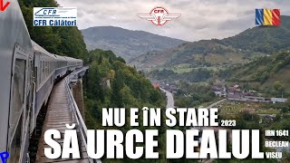 Urca cu greu  Nam vazut asa ceva pana acum  Cu trenul Beclean  Viseu de Jos [upl. by Ciri]