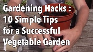 Gardening Hacks  10 Simple Tips for a Successful Vegetable Garden [upl. by Rita]