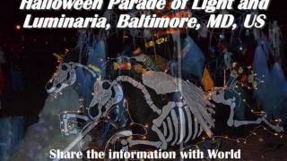 Halloween Parade of LightLantern and Luminaria Creative Alliance Baltimore MD US  Part 1 [upl. by Gerdeen]