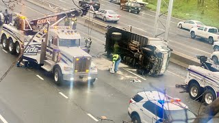 Paterson NJ Fire Dept amp NJSP operate at an Overturned box truck Route 80 East at Trenton Ave bridge [upl. by Augustine623]