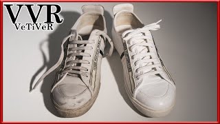 ASMR Clean amp restore quotLouis Vuittonquot quotWhite sneakersquot 4k [upl. by Uliram]