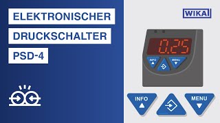 Elektronischer Druckschalter PSD4  Inbetriebnahme Bedienung und Programmierung [upl. by Lupita]