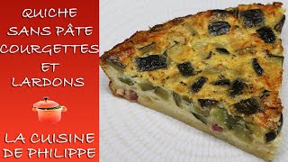 Quiche sans pâte courgettes et lardons [upl. by Llenwahs441]