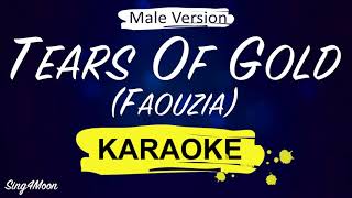 Faouzia  Tears Of Gold Karaoke Piano Male Version3 [upl. by Klug954]