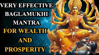 Baglamukhi Mantra For Wealth And Prosperity  Baglamukhi Devi Mantra [upl. by Kalle]