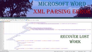 XML Parsing Error  Quick Fix [upl. by Laiceps]