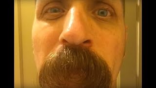 The Making of a Manstash Bens giant Mustache Growth time a year and a half [upl. by Enhpad]