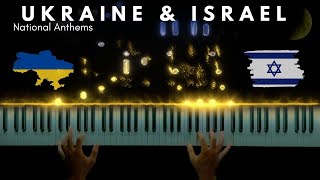 🇺🇦 🇮🇱 Ukraine amp Israel  National Anthems  Piano Cover Sheet Music [upl. by Lattonia477]