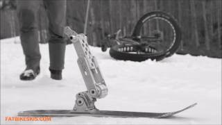 Fat Bike vs Fat Bike Ski climbing and descending [upl. by Nyrraf992]