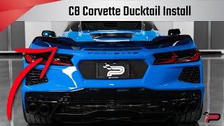 C8 Corvette Ducktail Rear Spoiler Install  Paragon Performance [upl. by Thane]