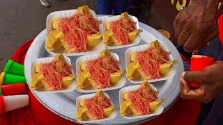 Amazing ORANGE KULFI  FALOODA  Ice Cream  Indian Street Food Kolkata [upl. by Omle]