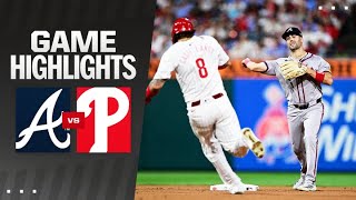 Braves vs Phillies Game Highlights 83124  MLB Highlights [upl. by Onida]