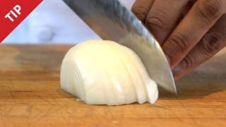 How to Chop an Onion Without Crying  CHOW Tip [upl. by Carli]