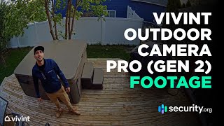 Vivint Outdoor Camera Pro Gen 2  Sample Recordings [upl. by Fagan]