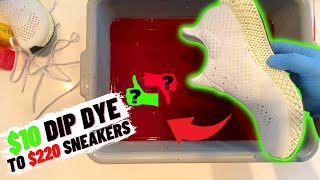 10 DIP DYE ON 220 adidas FUTURECRAFT 4D SNEAKER TUTORAL FAIL OR NO [upl. by Maynord307]