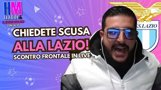 🚨🚨🚨quotCHIEDETE SCUSA ALLA LAZIOquot SCONTRO FRONTALE IN LIVE🚨🚨🚨 [upl. by Kcirttap]