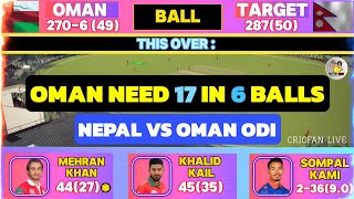 Nepal vs Oman 3rd icc CWC match 2024  nep vs can today Match Highlights [upl. by Clark]