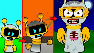 FUN BOT BECAME PHASE 3 MONSTER SAD STORY INCREDIBOX SPRUNKI Cartoon Animation [upl. by Bodi]