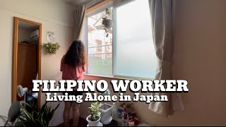 Living Alone in Japan Grocery Shopping My Apartment Rent Filipino Worker Life [upl. by Nirda]