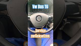 VW Bus T6 Inspektion zurücksetzen Service Reset [upl. by Allare211]