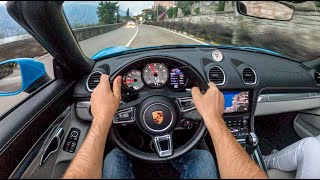 Porsche Boxster 718 Cabrio  20 300HP   POV Test Drive [upl. by English658]