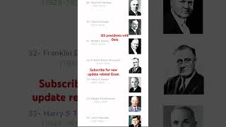 US Presidents Name Till 17892024 essay csspms pms automobile upsc css [upl. by Anaila]