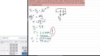 QCAA Physics Circular Motion Example 5 [upl. by Madanhoj137]