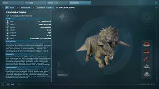 ALL DINOSAURS SOUNDS amp INFORMATION Jurassic World Evolution 2 [upl. by Eugeniusz]