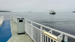 Crossing the Oslo Norway Fjord Electric Ferry Moss to Horten 1152024 [upl. by Anaihr]