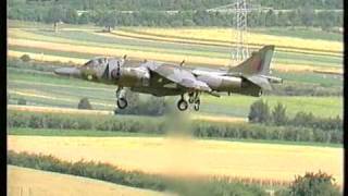 Harrier GR3 ZD669A 3Sqn RAF GüterslohZDF1987 [upl. by Ninel]