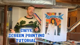 CMYK Screen Printing Tutorial 160 mesh [upl. by Aninay876]