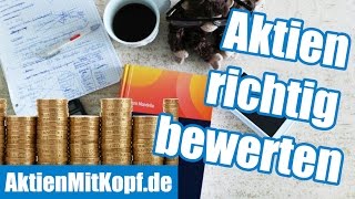 Aktienbewertung richtig lernen Die 4 Bewertungsmodelle von Aktien amp Wettbewerbsanalyse [upl. by Mussman199]