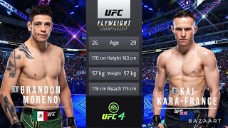 BRANDON MORENO VS KAI KARA FRANCE FULL FIGHT UFC 277 [upl. by Ydarb397]