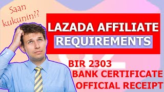 LAZADA AFFILIATE REQUIREMENTS 2020 [upl. by Karb]