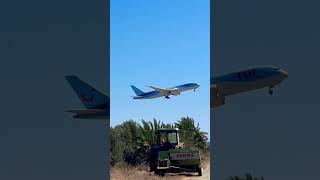 BEAUTIFUL BOEING 787 DREAMLINER TUI UP CLOSE TAKEOFF PAPHOS ✈️ boeing boeing787 [upl. by Ynoep]