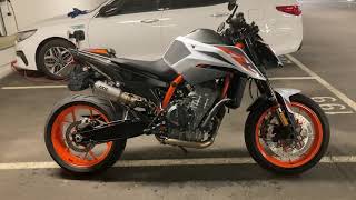 KTM 890 Duke R Ixil exhaust  Decat [upl. by Mozelle122]