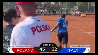 POLAND vs ITALY  Mölkky European Championship 2024 Nations Cup  1st Round [upl. by Ateekahs]