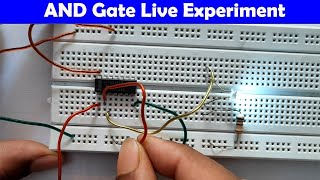 AND Gate Practical on BreadBoard  Digital Electronics Practicals [upl. by Rodama]