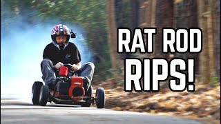 Rat Rod Wagon HAULS  Built Briggs amp Stratton Flathead [upl. by Hannahoj]