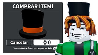 COMO PEGAR TOP HAT DE GRAÇA ROBLOX [upl. by Rol]