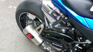 GSXR1000R 2018 ｱｸﾗﾎﾟﾋﾞｯﾁ ｽﾘｯﾌﾟｵﾝ GPﾀｲﾌﾟ 排気音 [upl. by Aissat797]