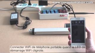 Interrupteur Domotique WiFi Pour Actionneur Linéaire Système Android [upl. by Aislehc]