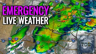 TOC Coverage  Severe Weather Outbreak Possible Significant Tornadoes Included [upl. by Nelad215]