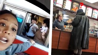 Woman Has MELTDOWN in McDonalds DriveThru [upl. by Alaecim]