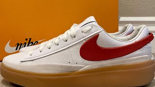 NIKE BLAZER PHANTOM LOW White  University Red [upl. by Alyson]