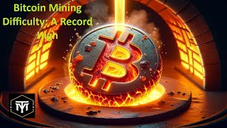 Bitcoin Mining Difficulty A Record High [upl. by Harald]