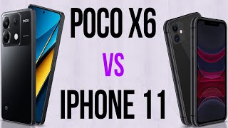 Poco X6 vs iPhone 11 Comparativo amp Preços [upl. by Nalyad237]