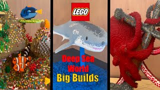 LEGO Giant Builds at Deep Sea World [upl. by Anelaf]