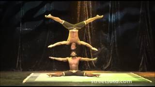 Hand Balancing Acrobatic Duo Show [upl. by Ydisac]