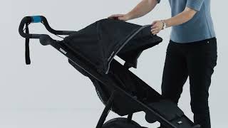 Stroller Accessory Thule Urban Glide Bassinet  how to take off fabric from Thule Urban Glide 2 [upl. by Orelia]